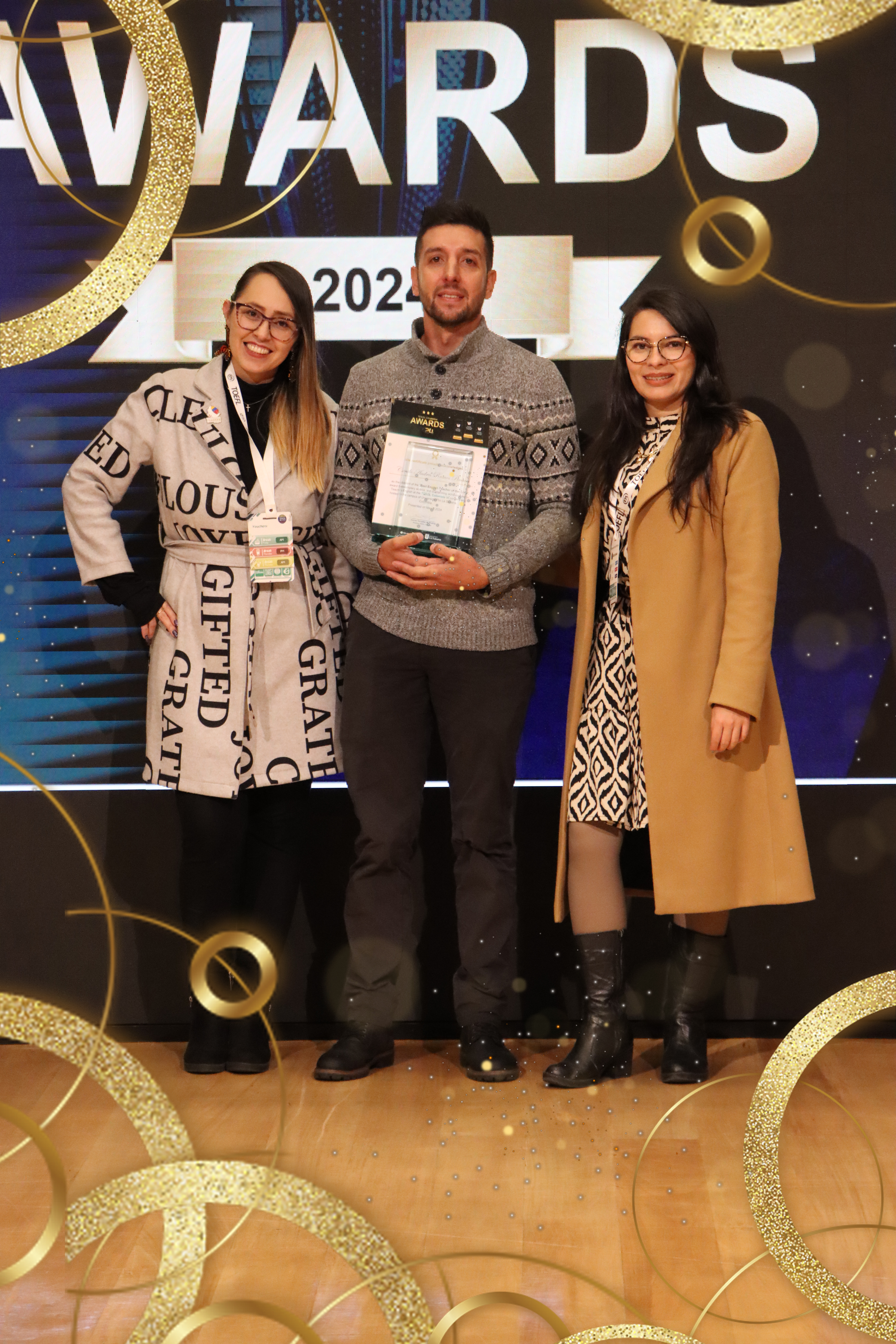 Educators and changemakers at a TESOL awards ceremony